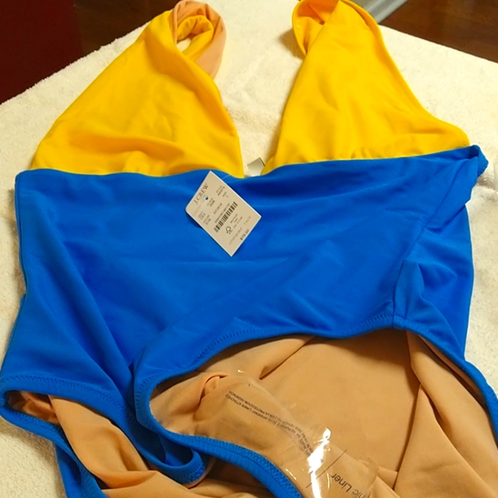 Color Block Swim One Piece